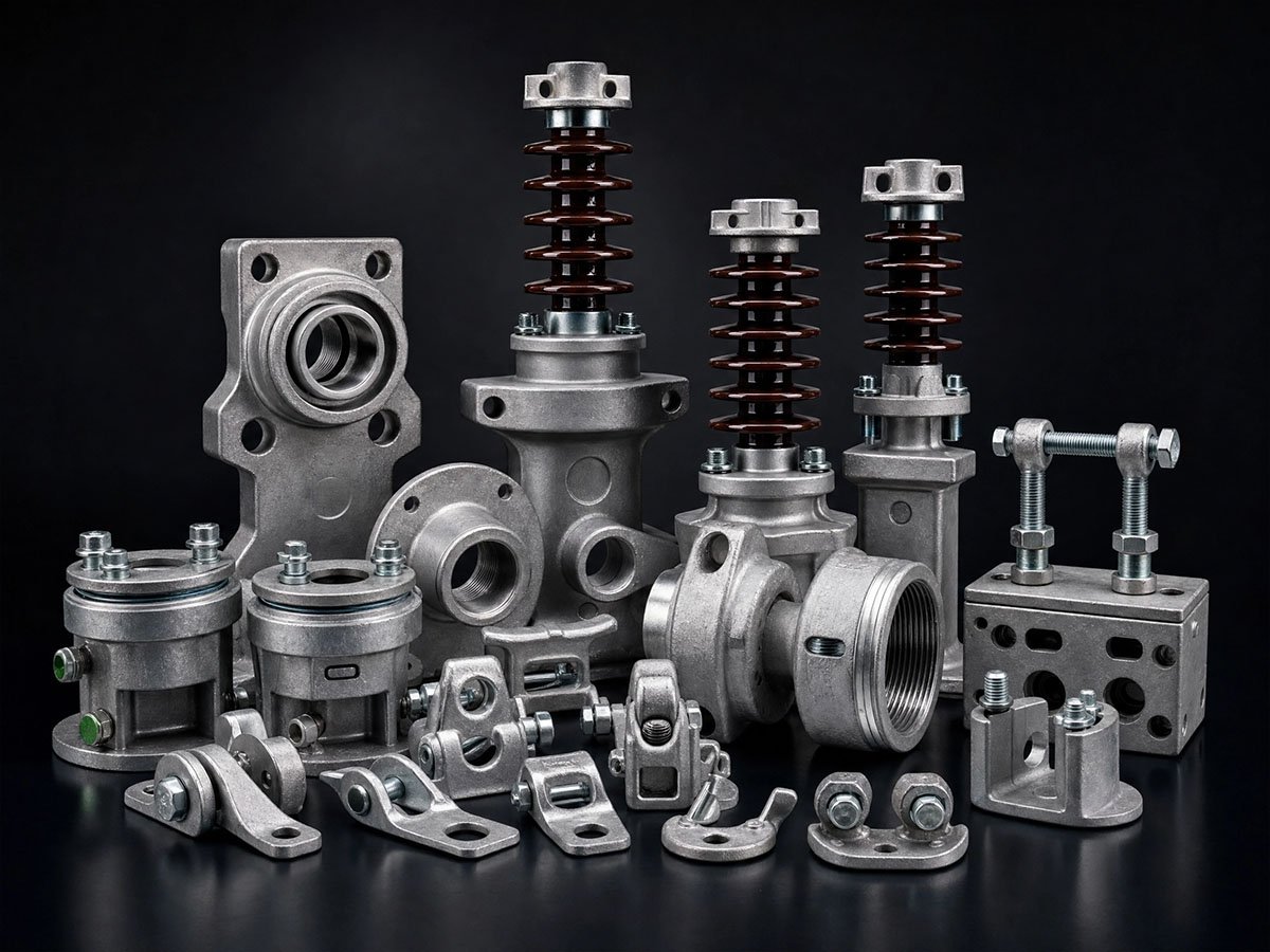 Aluminium overhead line fittings – hot line clamps, PG clamps and connectors