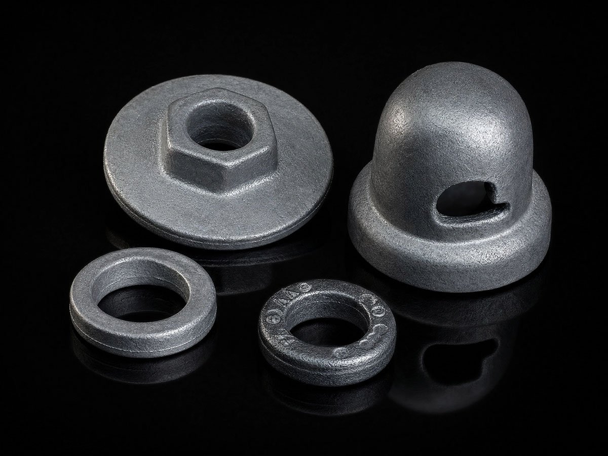 Aluminium transformer parts – stud mount and spade connectors