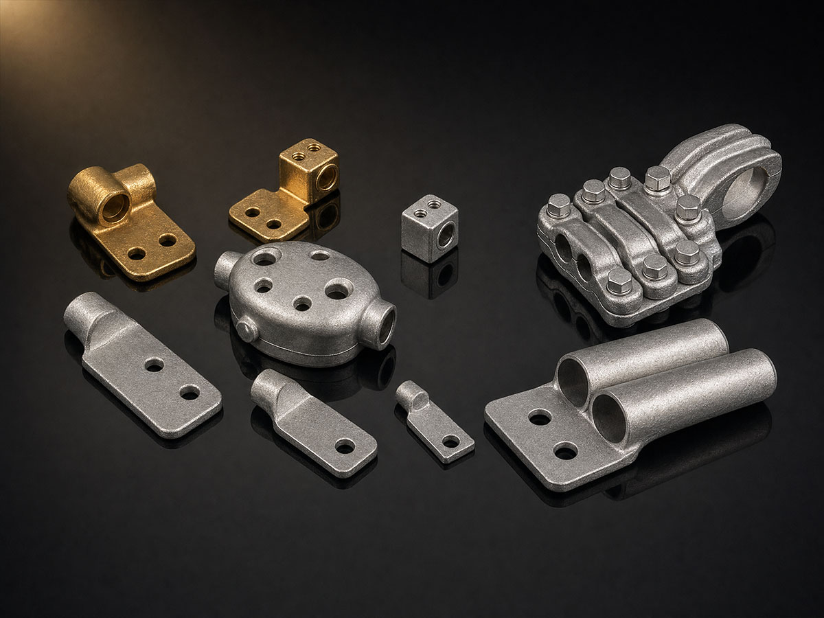 Aluminium casting electrical fittings