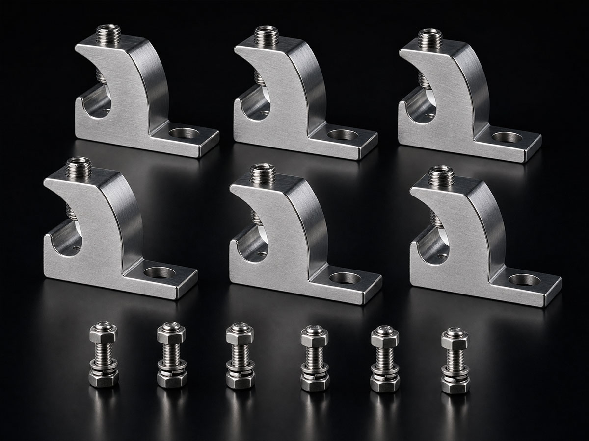Aluminium ground rod connectors