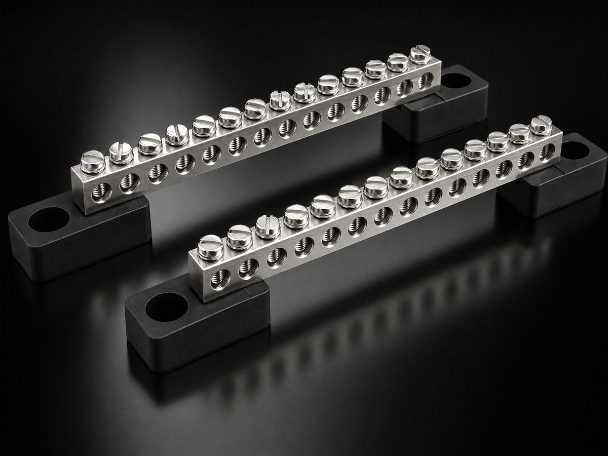 Aluminium grounding bars