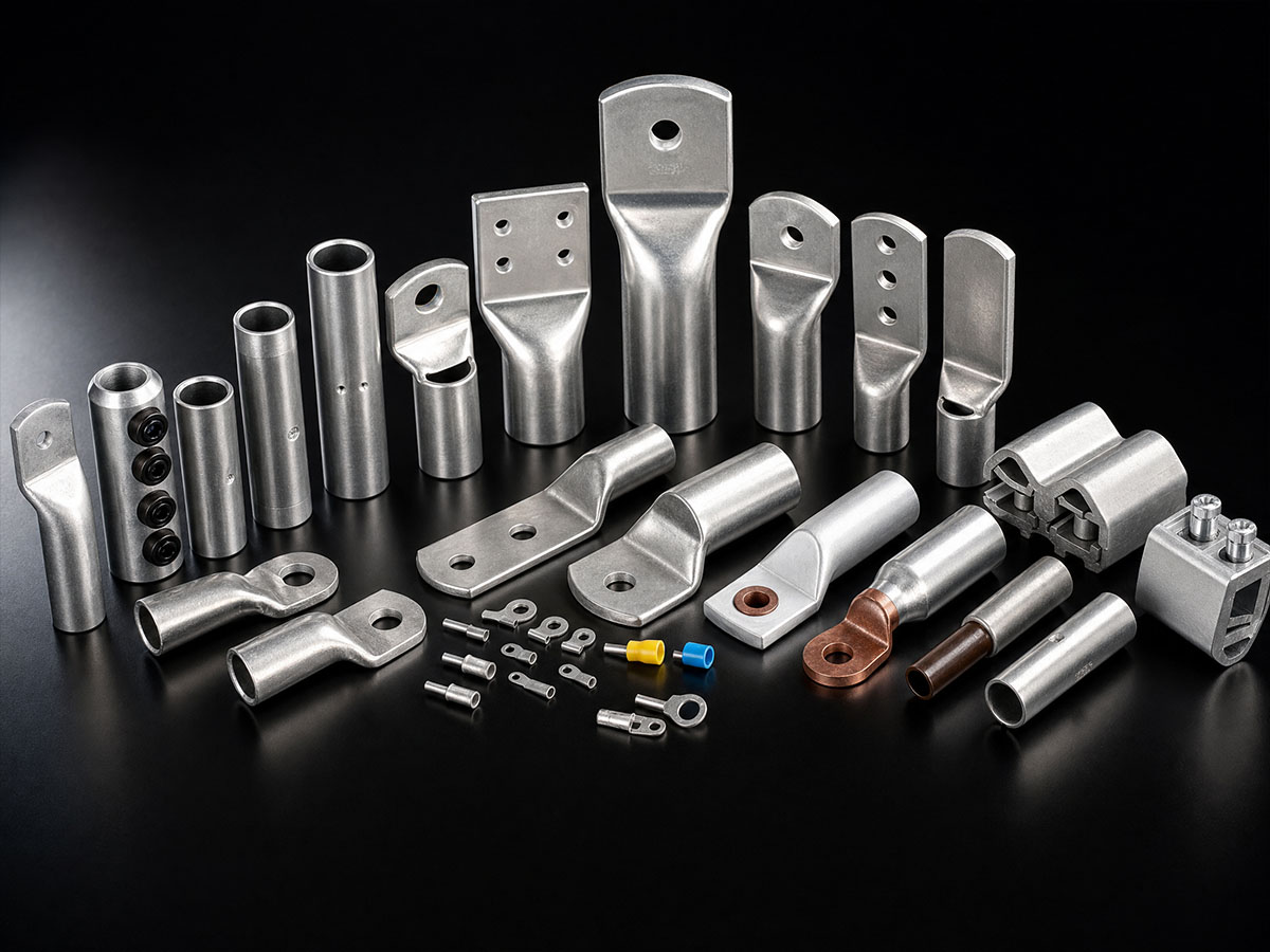 Aluminium compression terminals