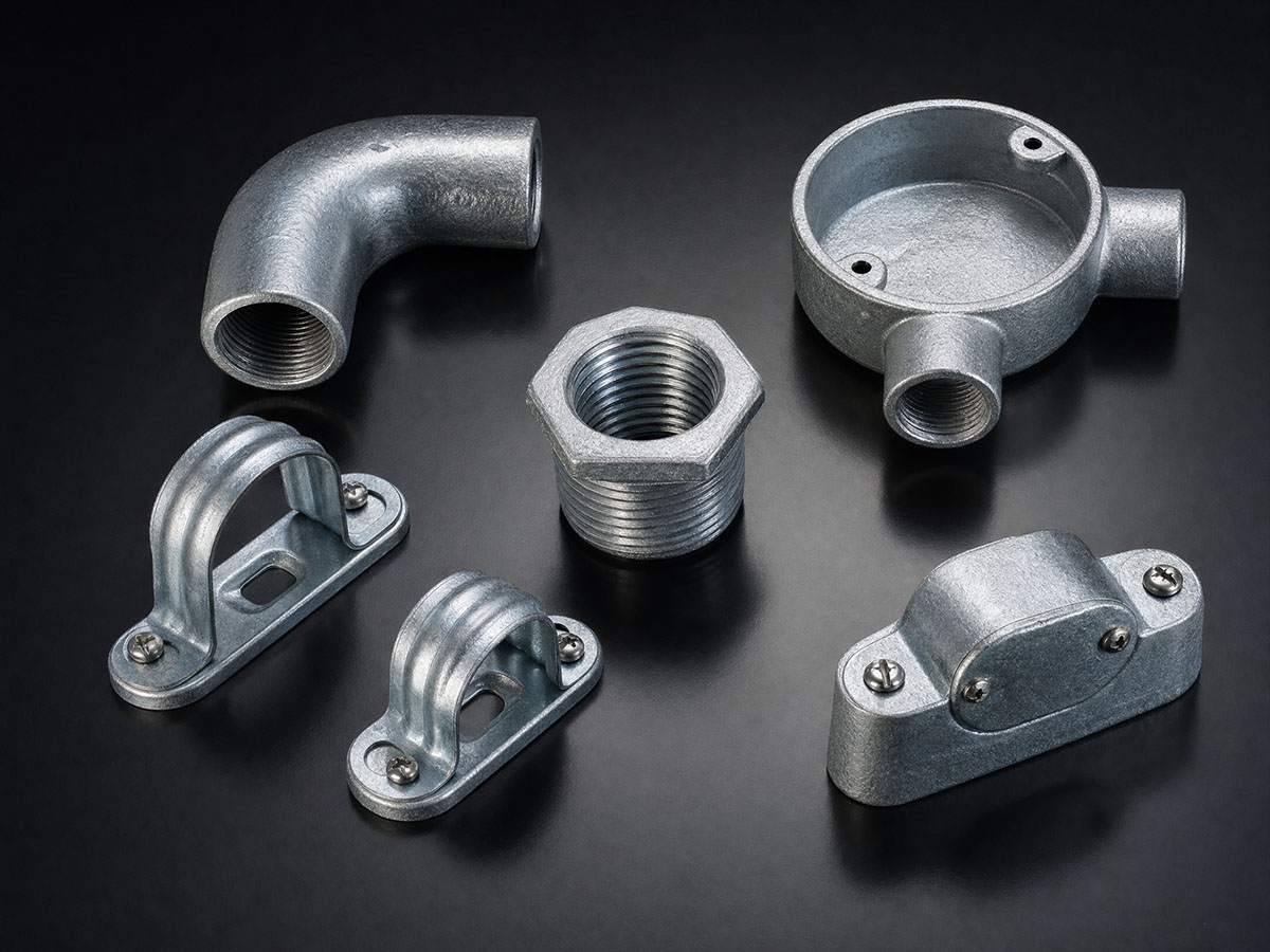 Aluminium conduit fittings