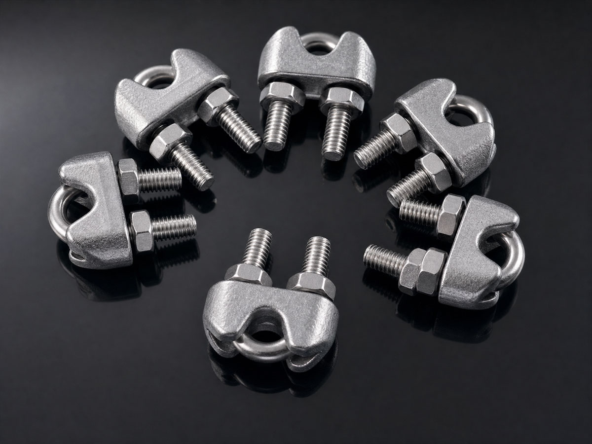 Aluminium wire rope cable clips
