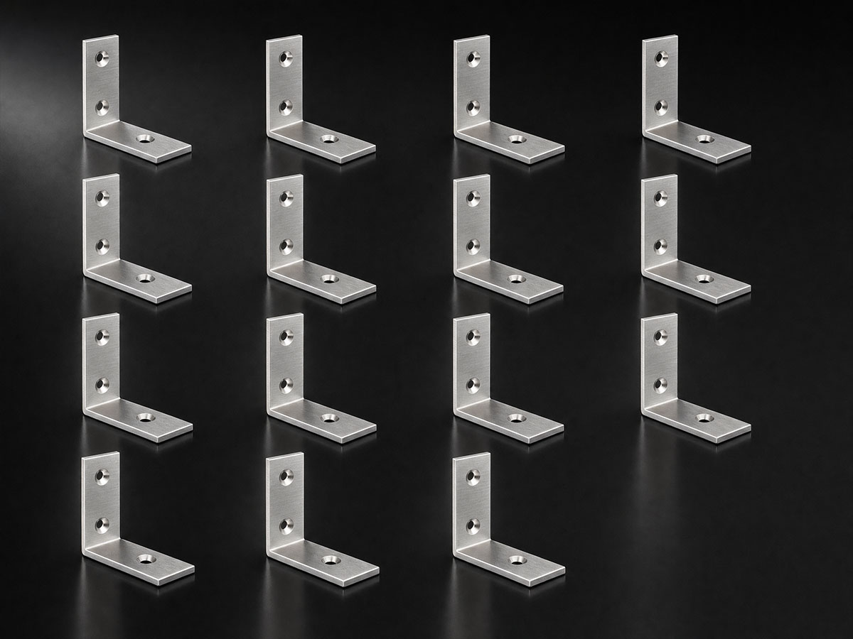 Aluminium brackets for wall mounting