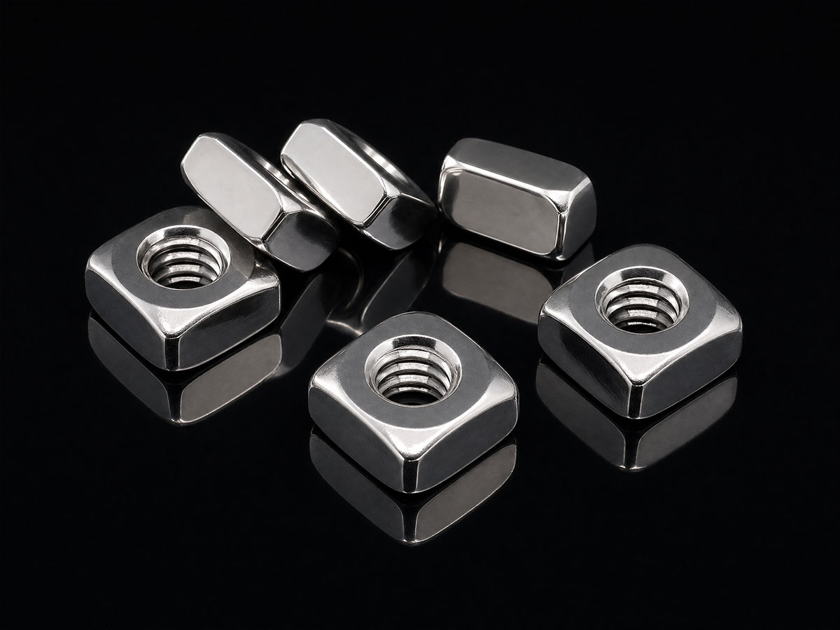 Aluminium square nuts