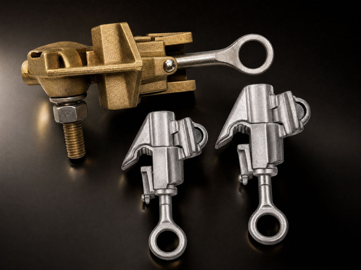 Aluminium hot line clamps