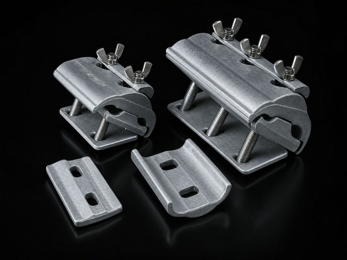 Aluminium parallel groove clamp connectors