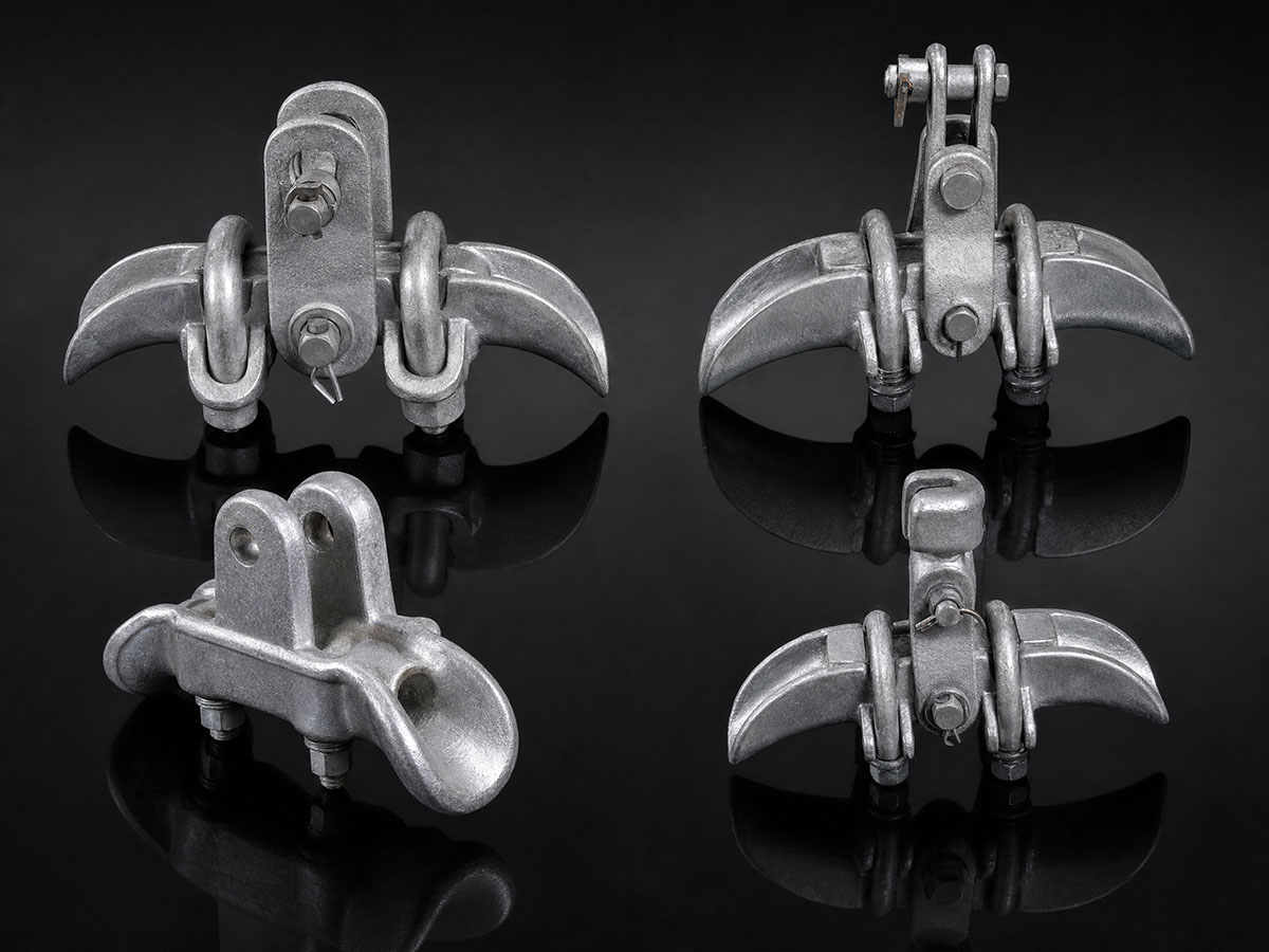 Aluminium suspension clamps