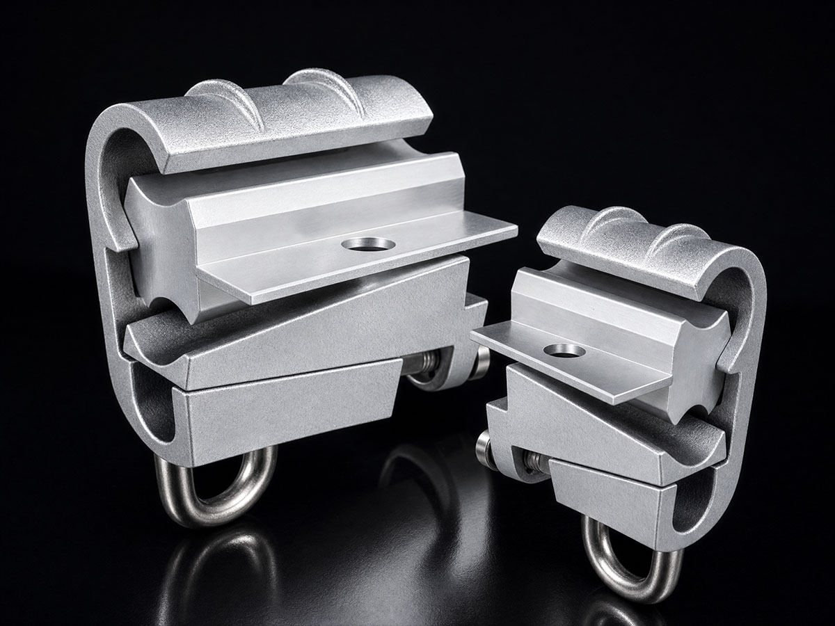 Aluminium wedge type tap connectors