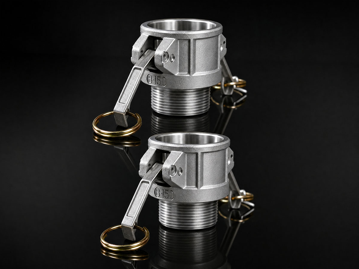Aluminium cam lock fittings