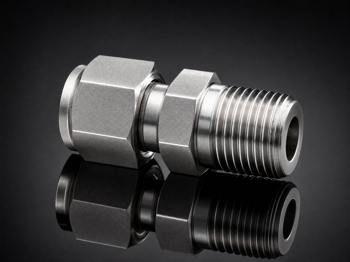 Aluminium male connectors