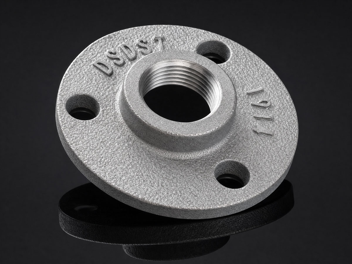 Aluminium pipe flanges