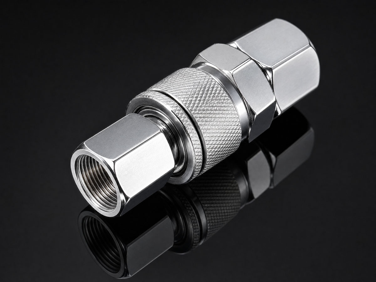 Aluminium quick connect fittings