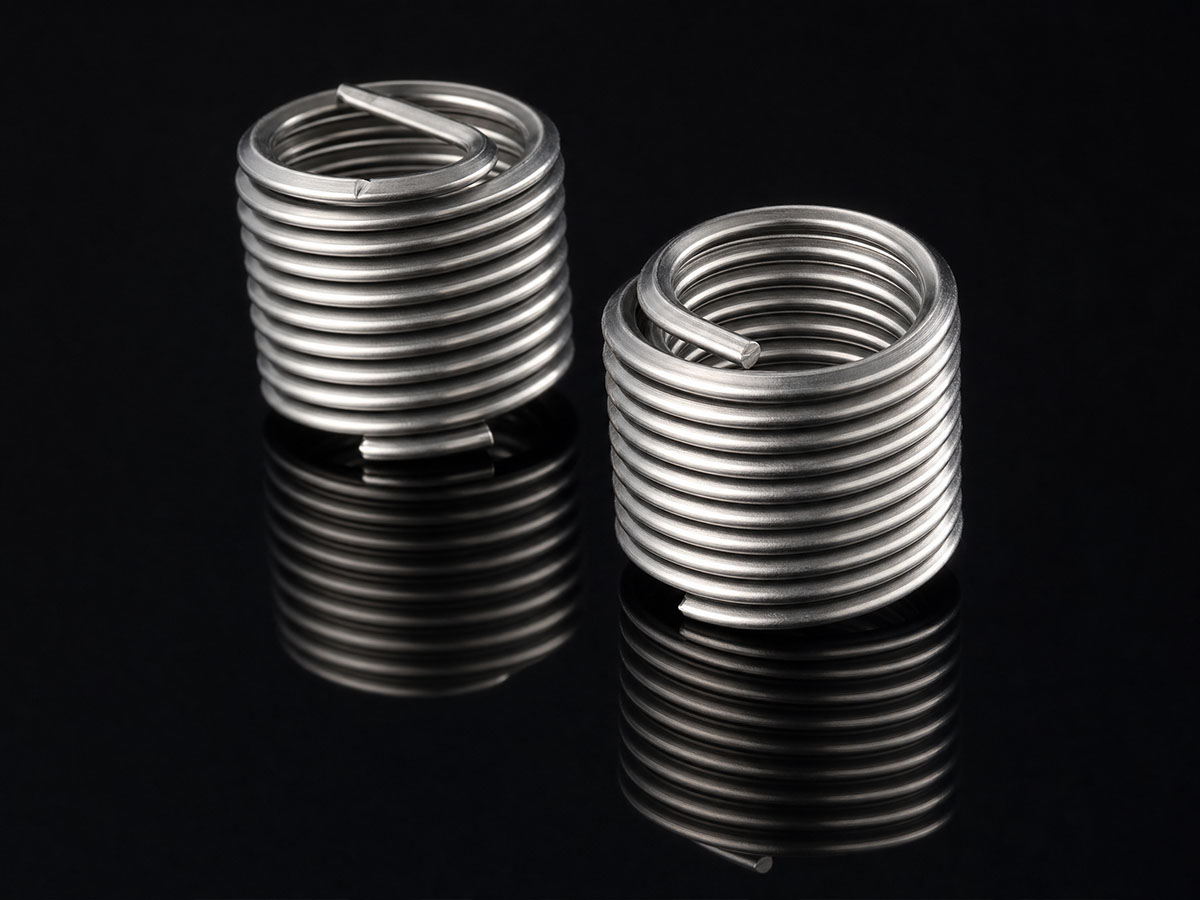 Aluminium threaded inserts